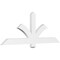 Ekena Millwork Redmond Architectural Grade PVC Gable Bracket, 60"W x 22 1/2"H x 2"D x 4"F, 9/12 Pitch GBP060X23X0204RED00 - alternate 1